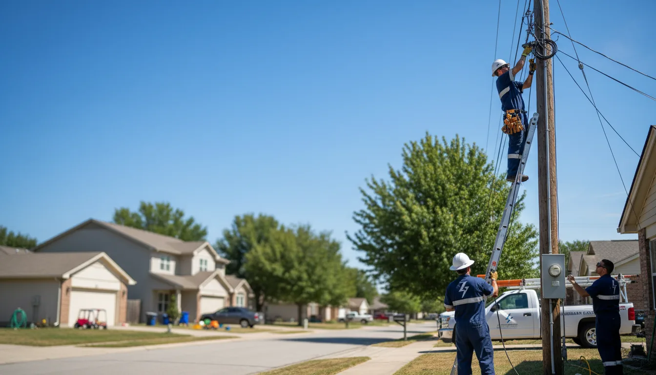 Residential electrician providing installation services in Turner, MI